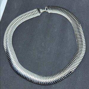 Silver Snake necklace choker